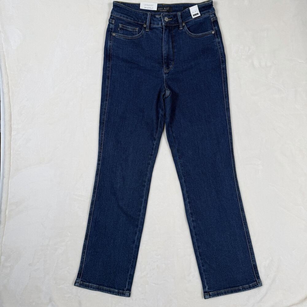 Judy Blue Straight Leg Jeans Women 9/29 High Waist Stretch Dark Wash NWT